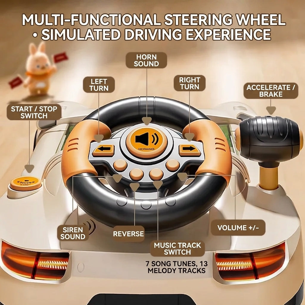 Racing Adventure Simulation Steering Wheel Game Console