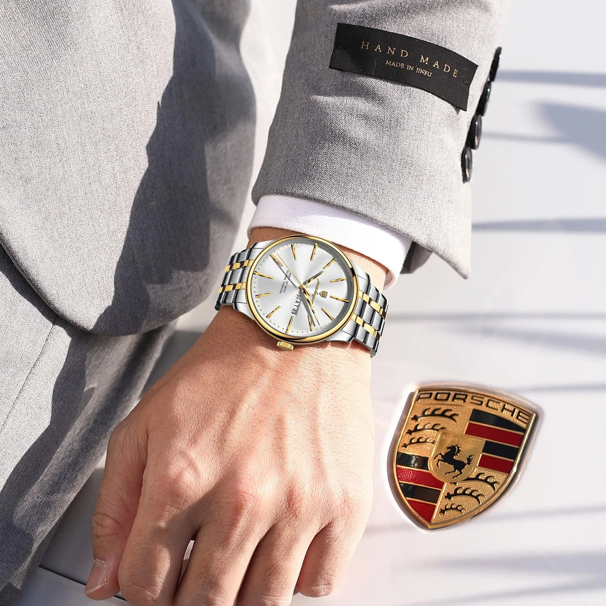 Poedagar 843 Men Watch Ready to Ship Factory Direct Wholesale Luxury Classic Waterproof Calendar Quartz Wristwatch Montre Reloj