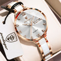 Poedagar 506 Luxury Stainless Steel Strap Women Quartz Watch Luminous Waterproof WristWatch