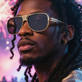 Pilot Sunglasses Metal Frame UV Protection