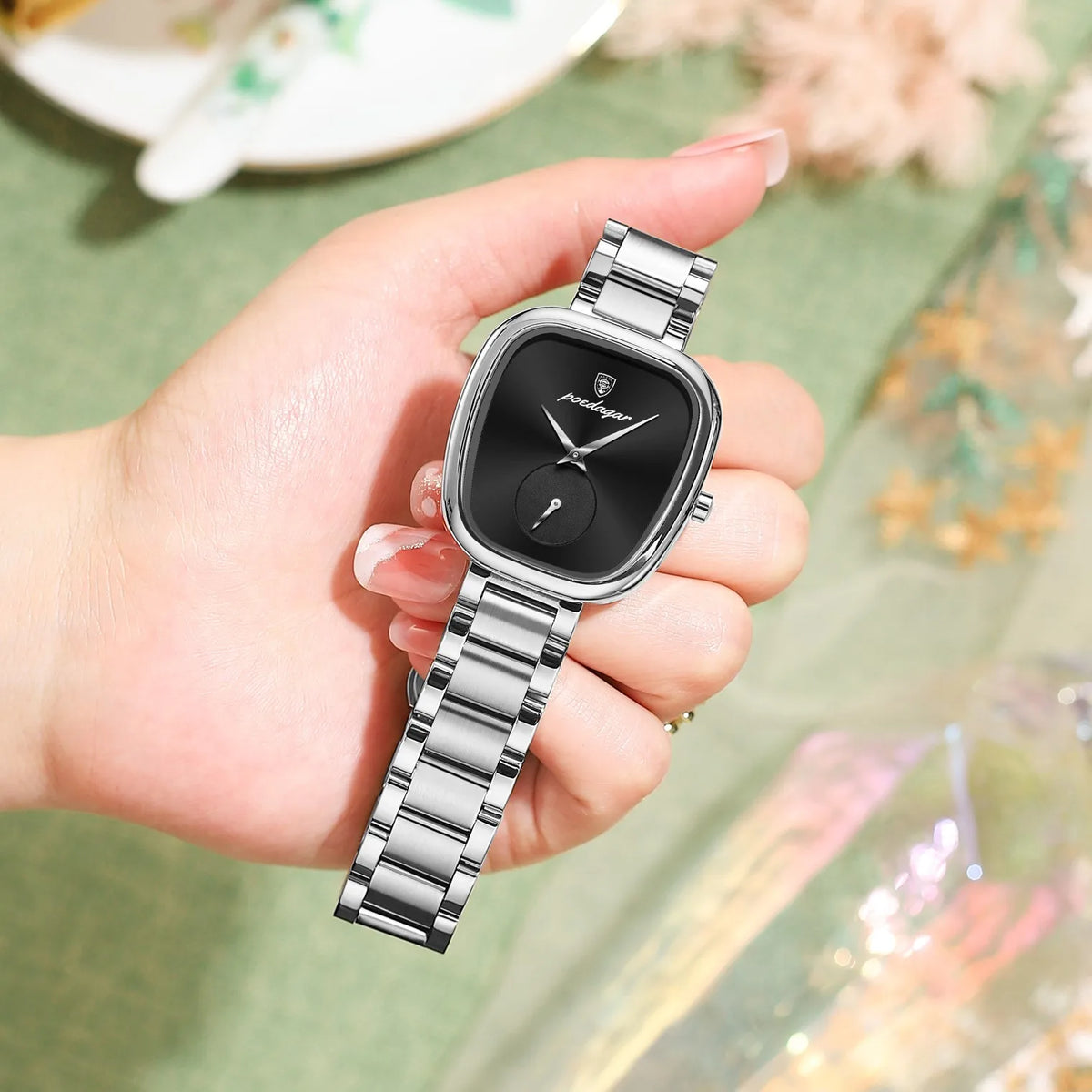 Poedagar 783 Luxury Women's Watch Business Dress Waterproof Quartz Watches Stainless Steel Elegant Ladies Watch Reloj Mujer