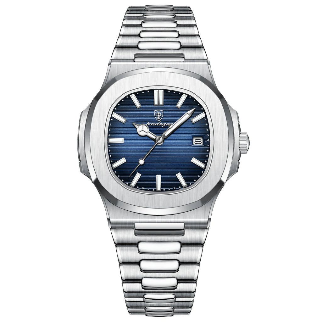 Poedagar 613 Casual Fashion Quartz Watches Waterproof Luminous Men Watch Stainless Steel Watch for Men