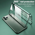 360° Metal iPhone Case with Double-Sided Glass for Full Protection