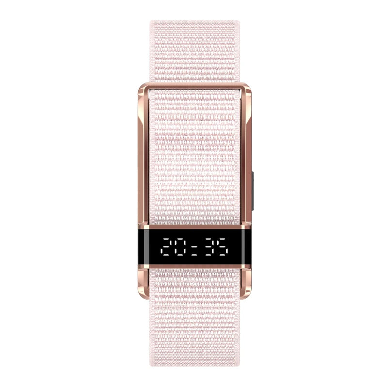 S18 Smart Bracelet with Screen IP68 Waterproof Heart Rate Monitor Zinc Alloy Fitness Tracker Gold Silver Black