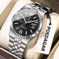Poedagar 839 Luxury Men Watch Classic Honeycomb Dial Quartz Luminous Date 3ATM Waterproof Wristwatch Wholesale Ready to Ship