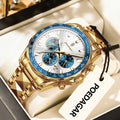 Poedagar 815 High Quality Men Watch Tachymeter Chronograph Montre Homme Stainless Steel Luminous Watch for Men Wholesale Price