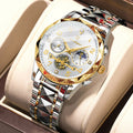 Poedagar 972 Watch for Men Luxury Fashion Chronograph 3ATM Waterproof Reloj Hombre Luminous Stainless Steel Quartz Watches