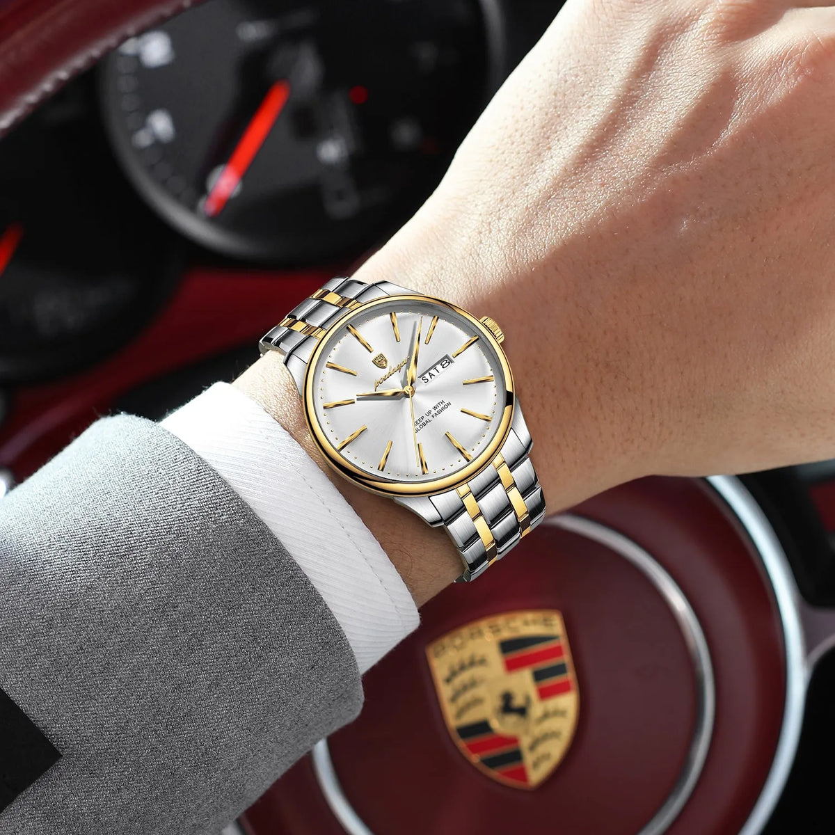 Poedagar 843 Men Watch Ready to Ship Factory Direct Wholesale Luxury Classic Waterproof Calendar Quartz Wristwatch Montre Reloj