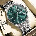 Poedagar 843 Men Quartz Wrist Watch Luxury Stainless Steel Business Watch Date 3ATM Waterproof Factory Wholesale