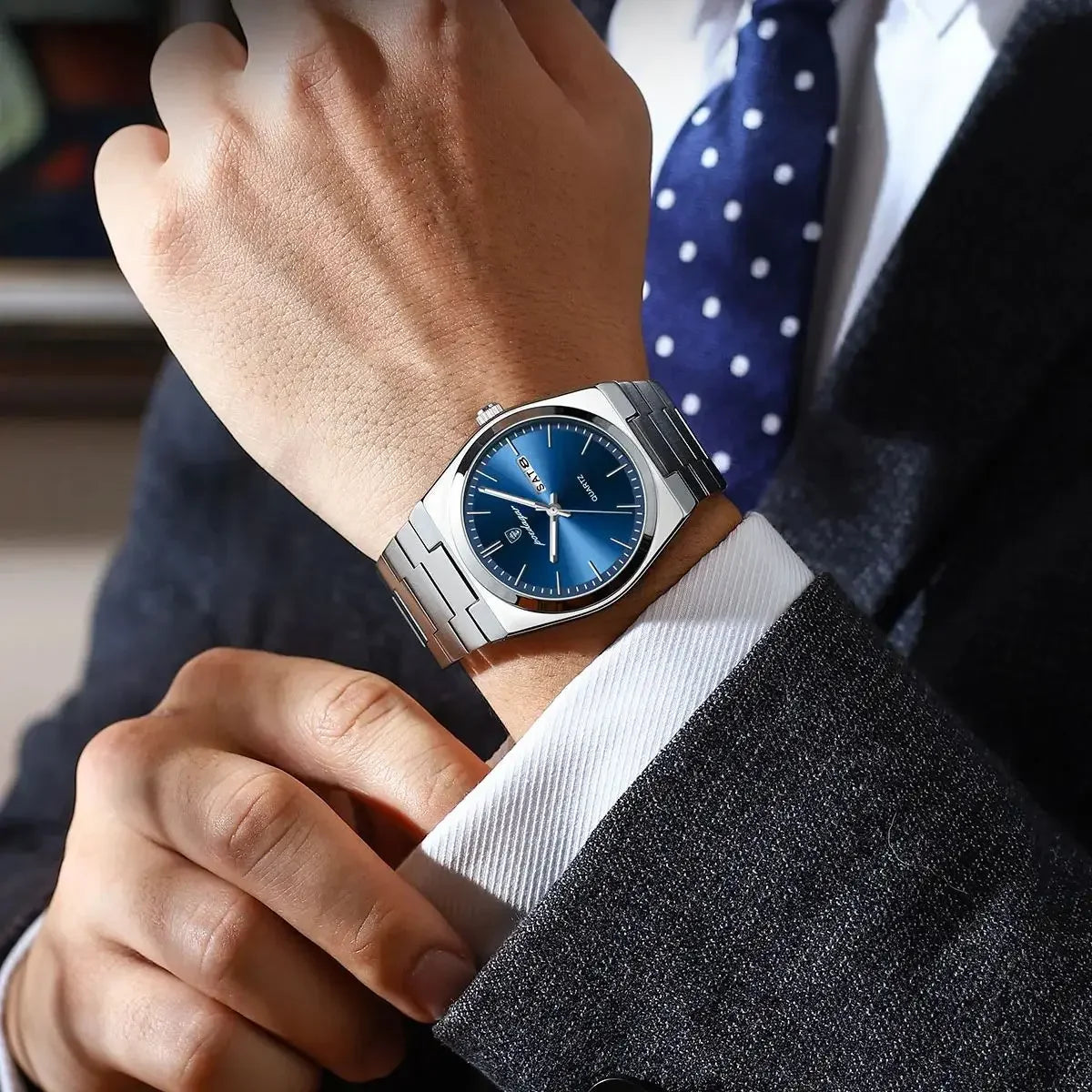 Poedagar Business Casual Men Watch Waterproof Luminous Date Quartz Watches Wrist Luxury Stainless Steel Watch for Men