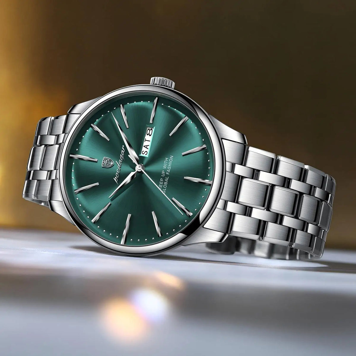 Poedagar 843 Men Quartz Wrist Watch Luxury Stainless Steel Business Watch Date 3ATM Waterproof Factory Wholesale