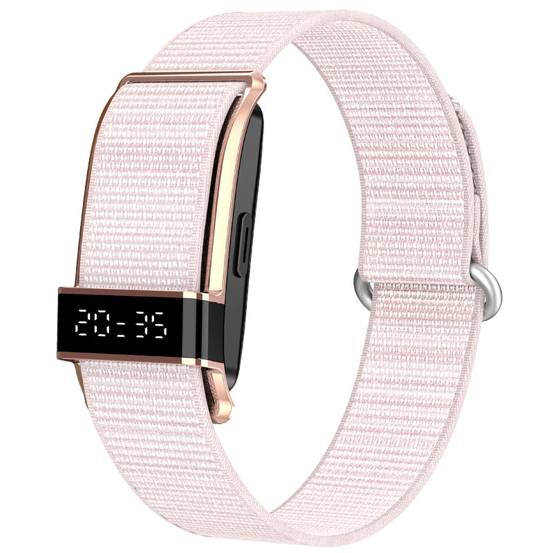 S18 Smart Bracelet with Screen IP68 Waterproof Heart Rate Monitor Zinc Alloy Fitness Tracker Gold Silver Black