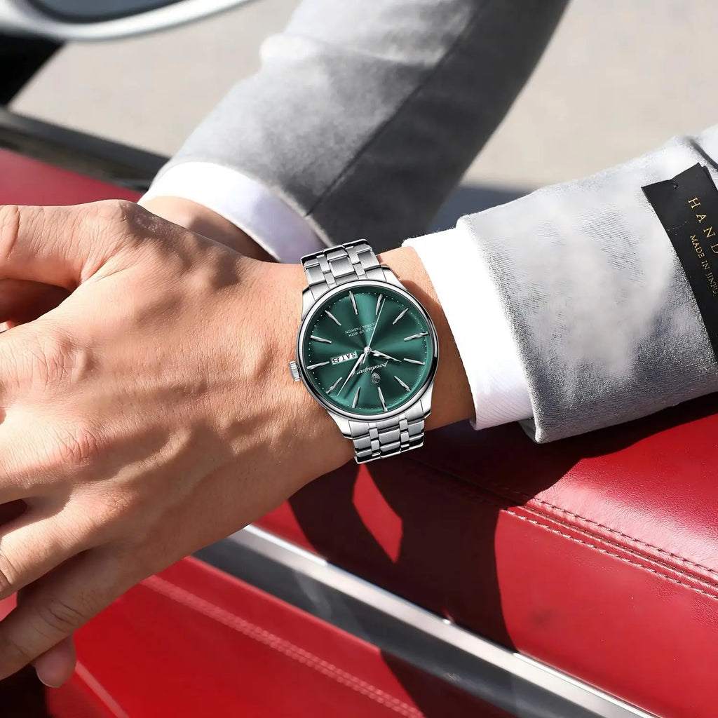 Poedagar 843 Men Quartz Wrist Watch Luxury Stainless Steel Business Watch Date 3ATM Waterproof Factory Wholesale