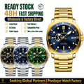 Poedagar 873 Luxury Men's Watch Cushion Case Sport Quartz Wristwatch Stainless Steel Luminous Waterproof Watch for Men Reloj