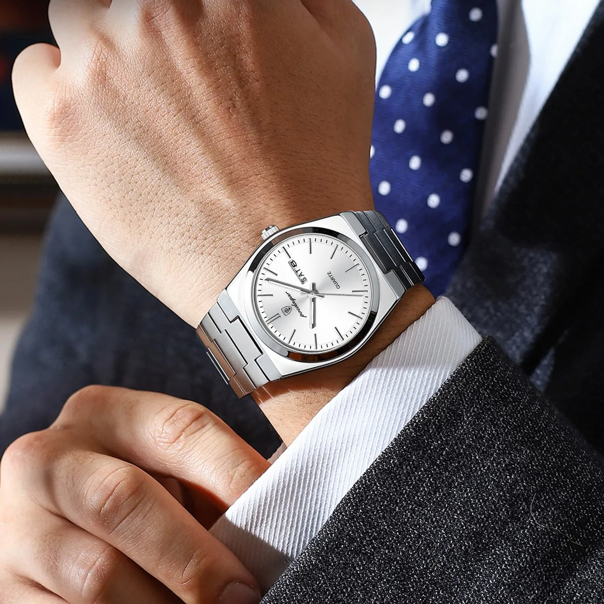 Poedagar 930 Men Watch Hot Sale Luxury Quartz Wristwatch Stainless Steel Bracelet Montre Homme Waterproof Luminous Watch for Men