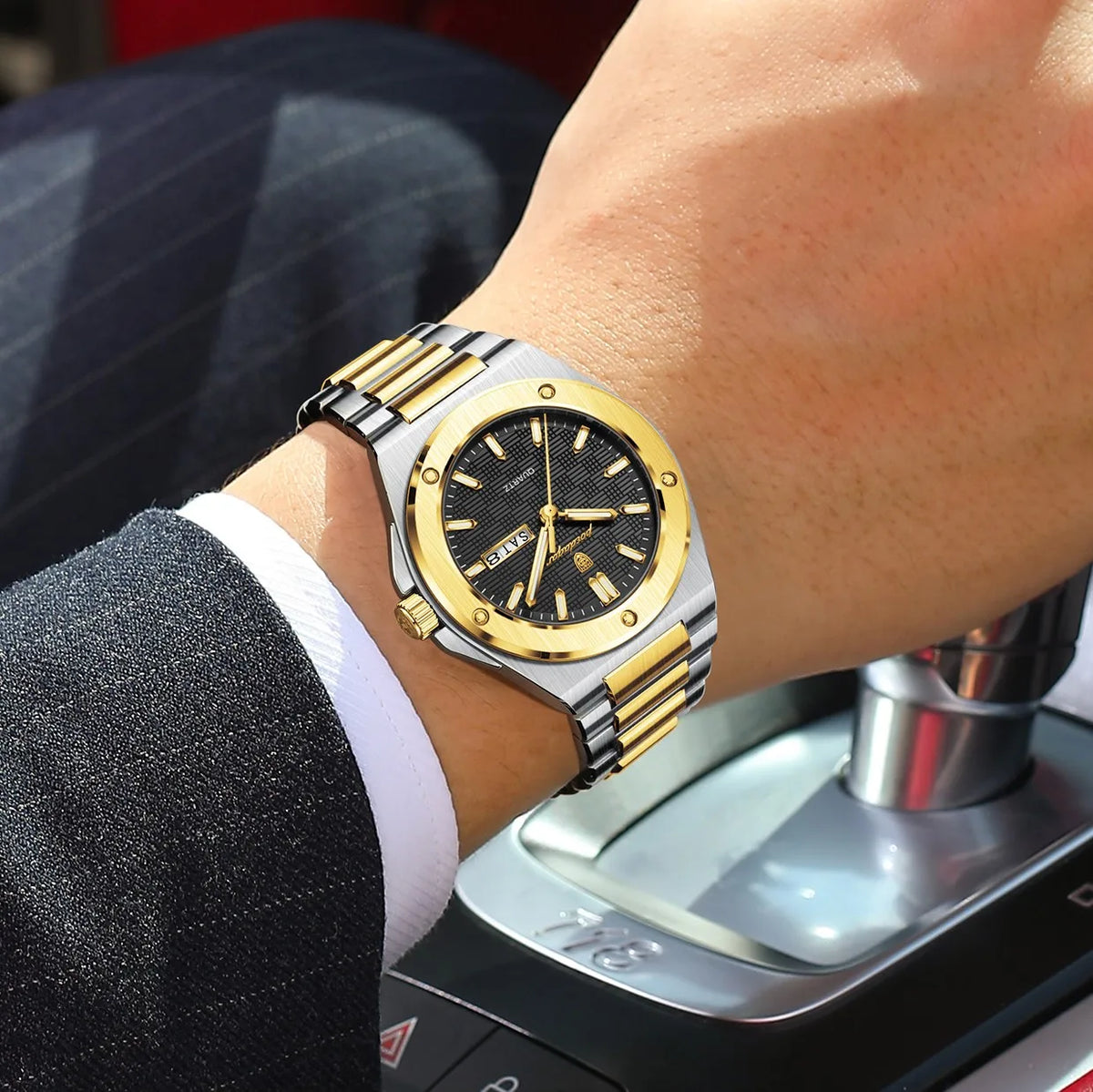 Poedagar 696 Luxury Men Watch Business Stainless Steel Watch for Man Luminous Waterproof Date Wristwatch Factory Wholesale Reloj