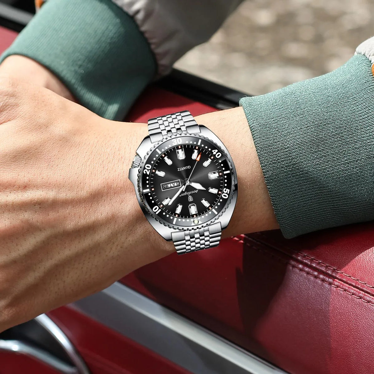 Poedagar 682 Luxury Business Men's Watch Montres Stainless Steel Waterproof Luminous Hot Sale Quartz Wristwatch for Men Reloj