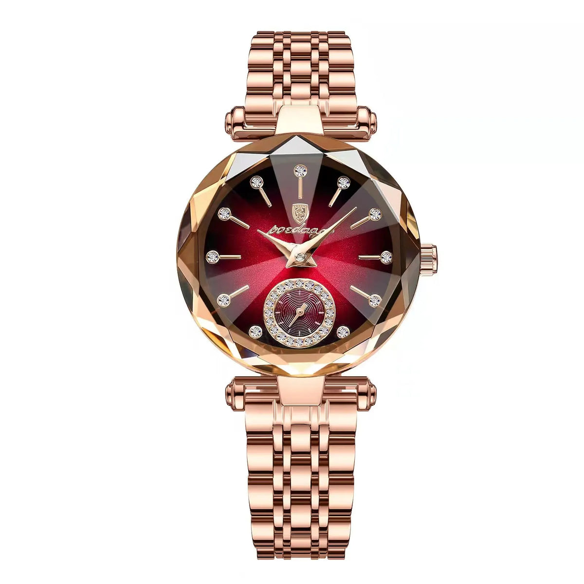 Poedagar Hot Sale Elegant Watch for Women Luxury Rose Gold Montre Femme Waterproof Stainless Steel Ladies Quartz Watch