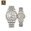 Poedagar Luxury Fashion Quartz Watches for Men Women Waterproof Luminous Stainless Couple Watches