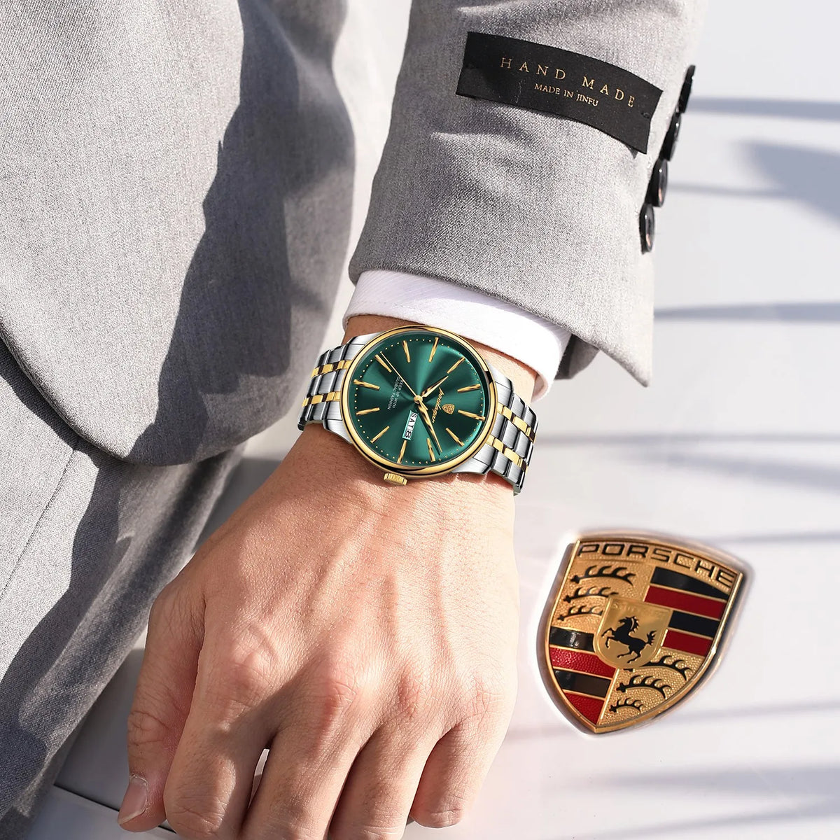 Poedagar 843 Original Men Watch Luxury Business Waterproof Calendar Montre Homme Quartz Wristwatch Factory Wholesale Reloj