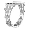 Three Leaf Clover Diamond Bracelet for Apple Watch – Elegant Metal Band for Comfort & Style