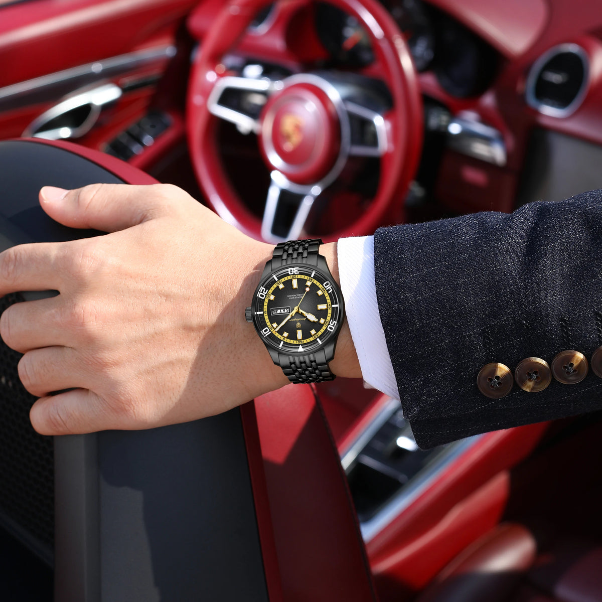 Poedagar 609 Men's Watches Luxury Waterproof Montre Luminous Stainless Steel Quartz Wristwatch for Men Wholesale Factory Direct