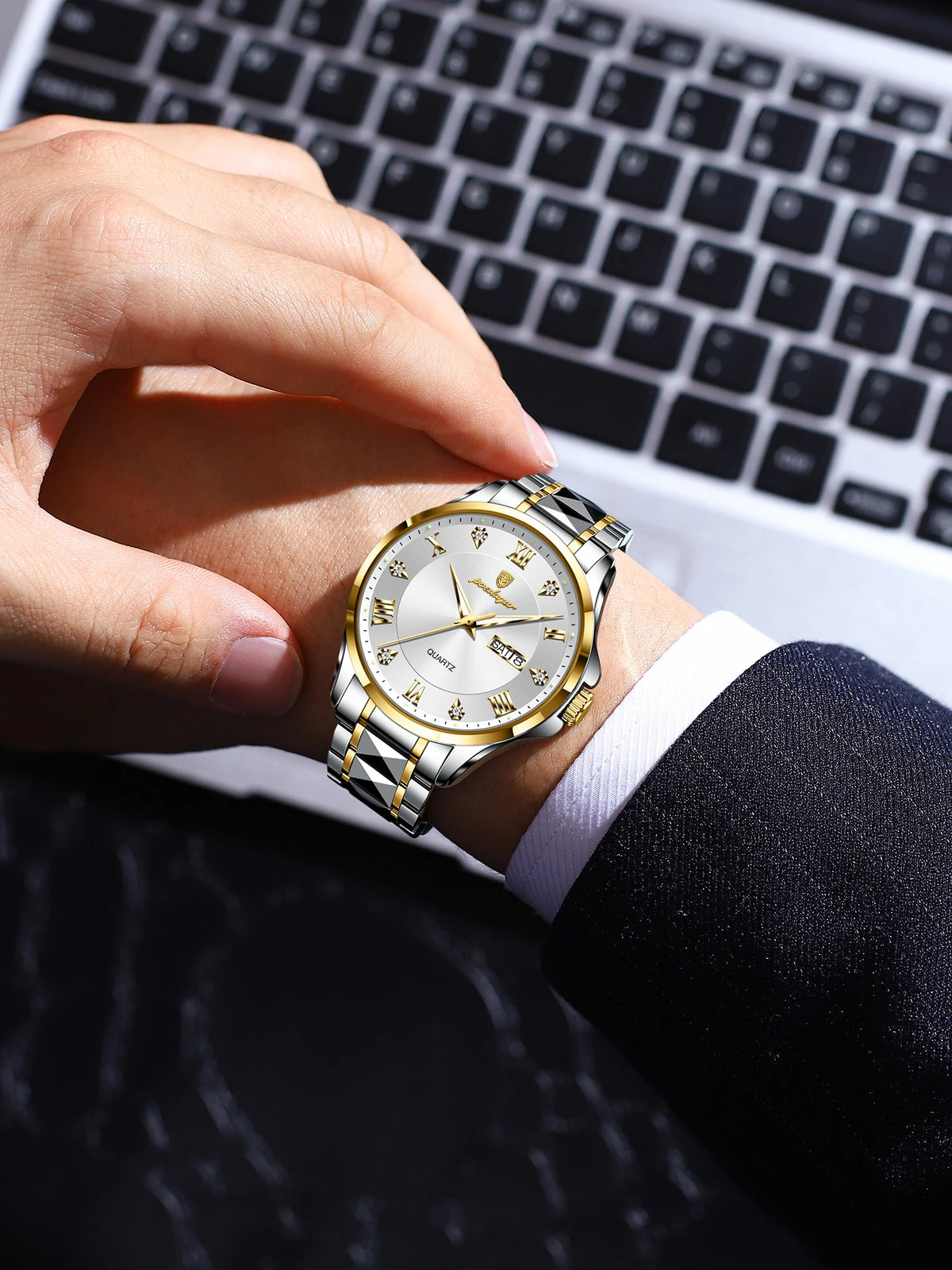 Poedagar 883 Original High Quality Relojes Hombre Waterproof Luminous Men's Wrist Watch Stainless Steel Quartz Watches for Men