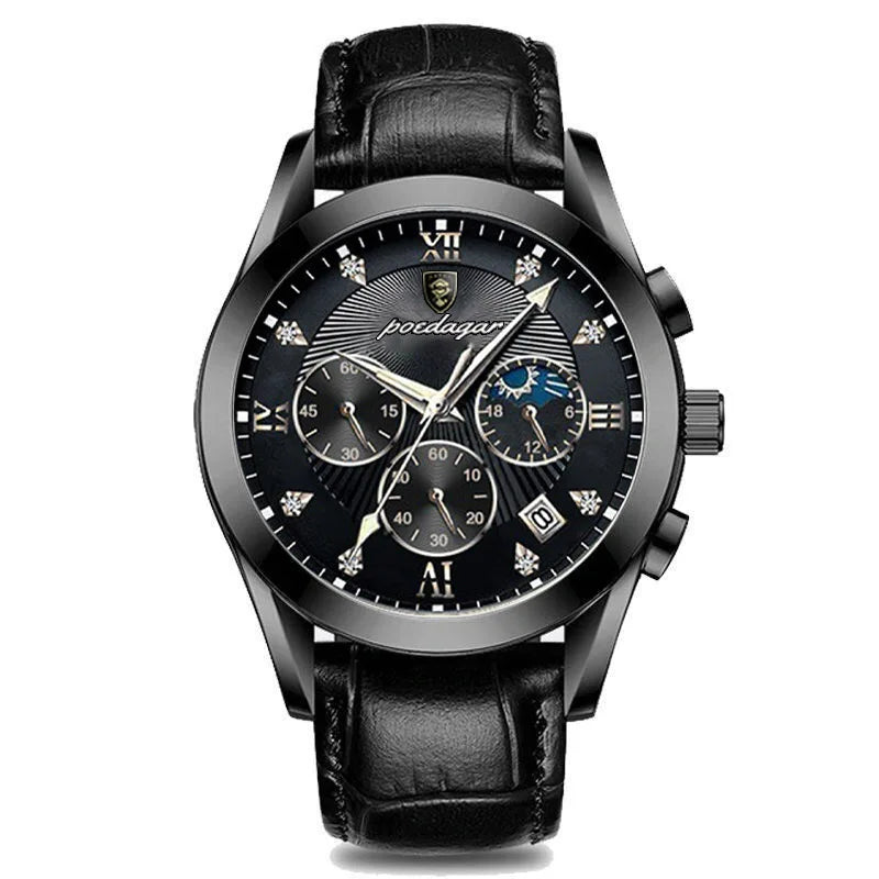 Poedagar High Quality Wholesale Men Watch Waterproof Date Luminous Quartz Watches Stainless Steel Watch for Men