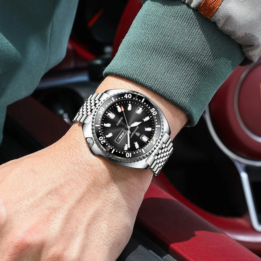 Poedagar 682 Luxury Business Men's Watch Montres Stainless Steel Waterproof Luminous Hot Sale Quartz Wristwatch for Men Reloj