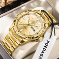 Poedagar 959 Luxury Men Watch Stainless Steel Business Quartz Wristwatch Waterproof Luminous Date Reloj Hombre Watch for Men