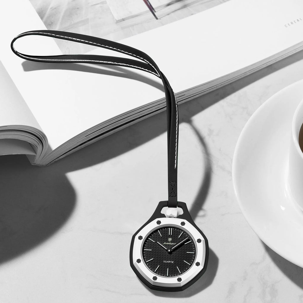 Poedagar 630 Fashion Hanging Watch Octagonal Case Unisex Pop Style Youth Watch Luminous Lightweight Lanyard Neck Watch in Stock