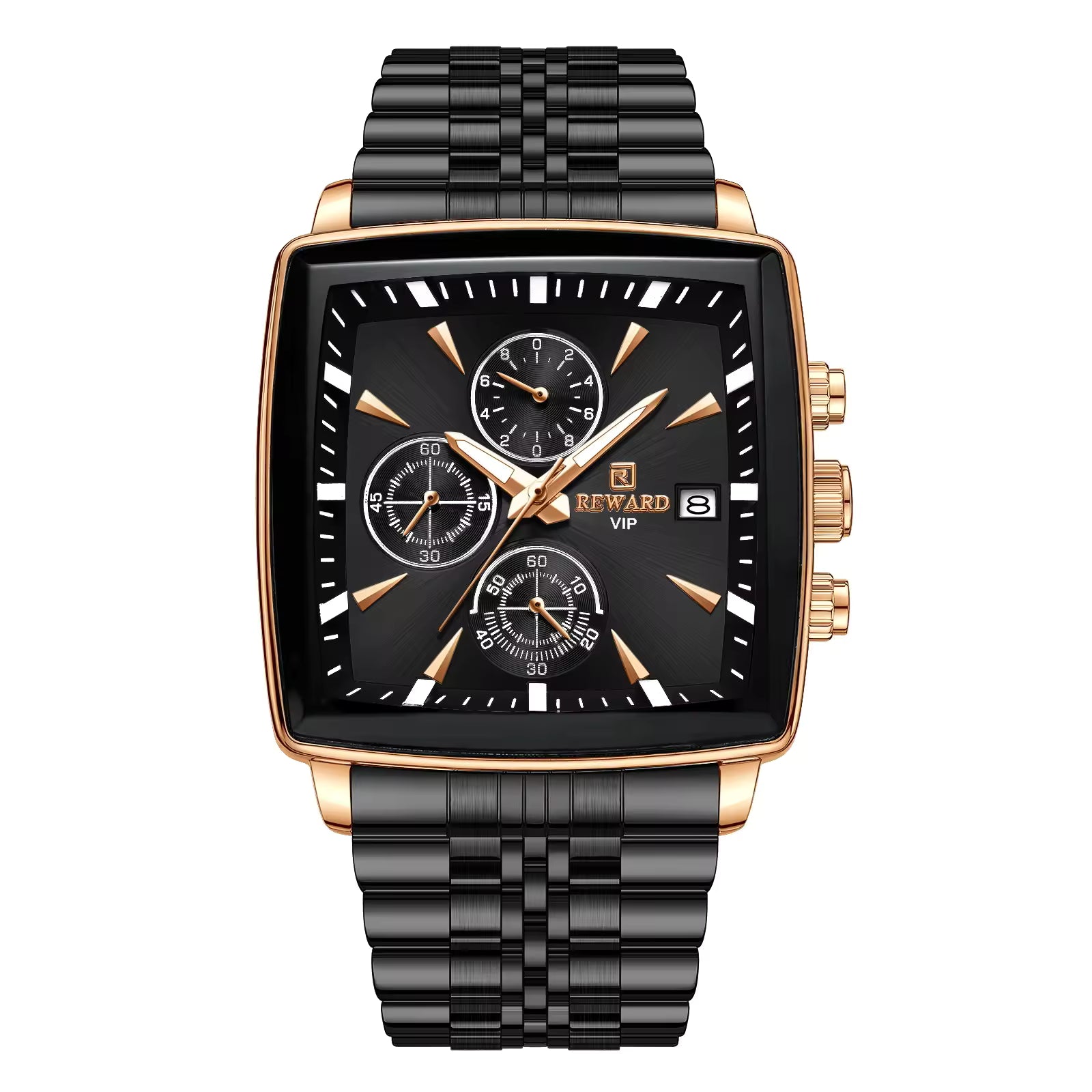 REWARD VIP Square Chronograph Watch 8110