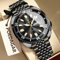 Poedagar 682 Luxury Men Watch Rotating Bezel Date Day Stainless Steel Quartz Wristwatch Business Sport Waterproof in Stock Reloj