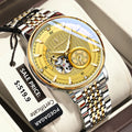 Poedagar 1416 Luxury Men Mechanical Watches Original Relojes Hombre Stainless Steel Waterproof Luminous Automatic Watch for Men