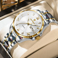 Poedagar 883 Men's Quartz Watches High Quality Relojes Stainless Steel Original Watch Waterproof Luminous Wristwatch for Men