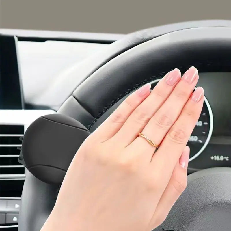 Turning Steering Wheel Booster 360° Rotation Spinner Knob Metal Bearing Power Handle Ball Shaped