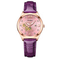 Poedagar Waterproof Luminous Ladies Watch Diamond Luxury Casual Quartz Watches Leather Watches Women Wrist Calendar Clock