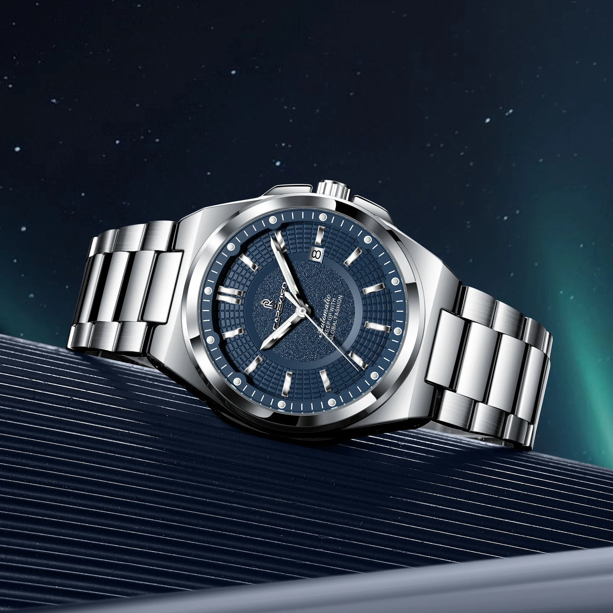 Wholesale CAREKISO C122 Automatic Mechanical Watch Men Stainless Steel Waterproof Luminous Business Wristwatch Factory Supplier