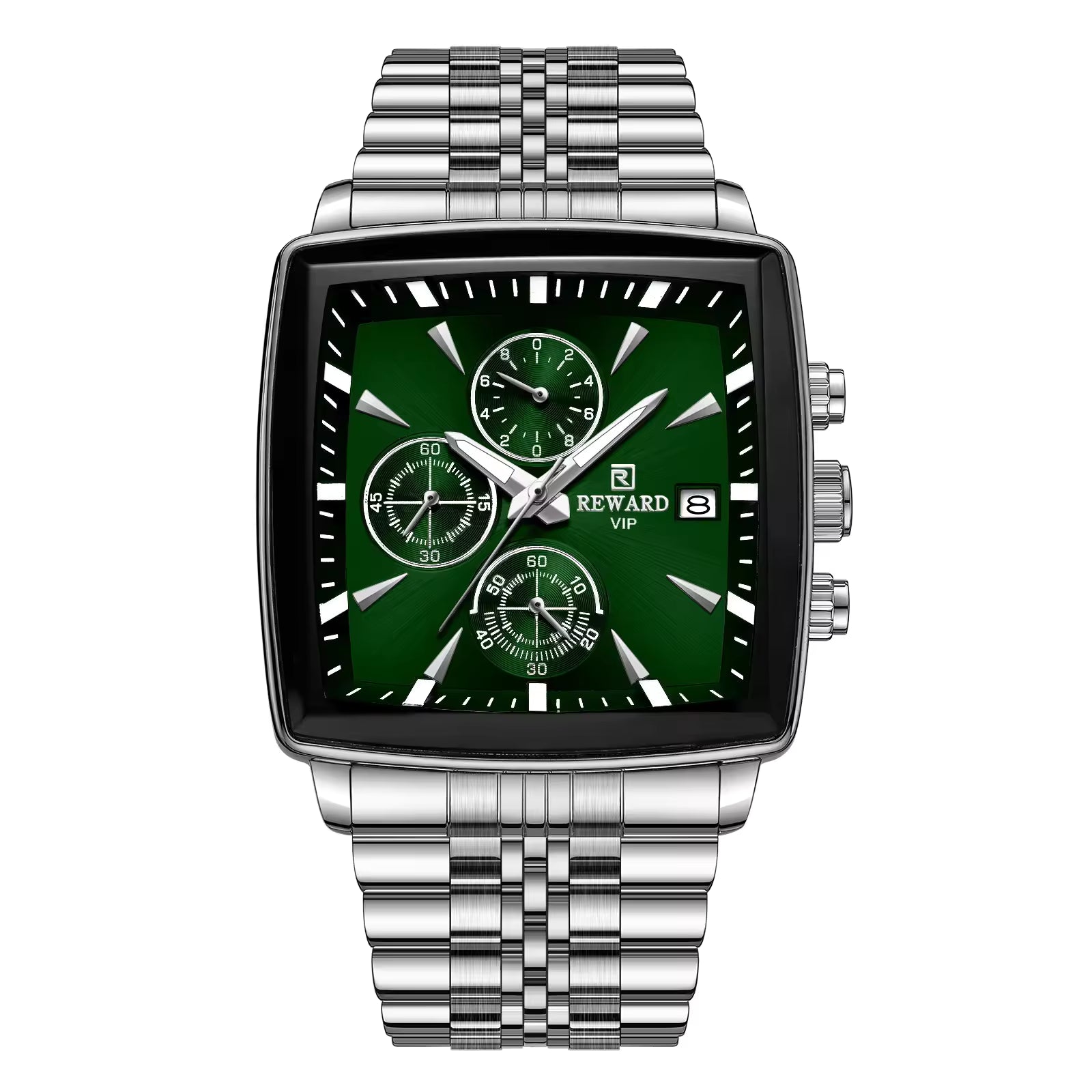 REWARD VIP Square Chronograph Watch 8110