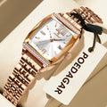Poedagar 795 Luxury Women Watches Stainless Steel Reloj Mujer Diamond Gift for Girl Waterproof Luminous Quartz Watch for Women