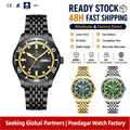Poedagar 609 Men's Watches Luxury Waterproof Montre Luminous Stainless Steel Quartz Wristwatch for Men Wholesale Factory Direct