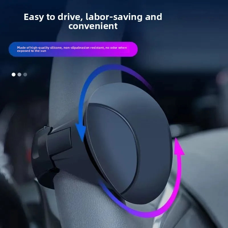 Turning Steering Wheel Booster 360° Rotation Spinner Knob Metal Bearing Power Handle Ball Shaped
