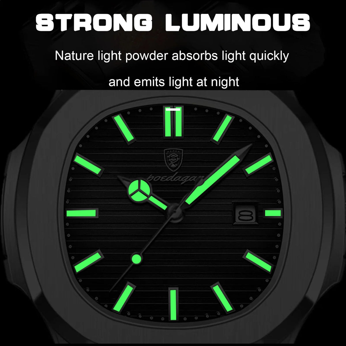 Poedagar 613 Men's Watch Luxury Business Luminous Waterproof Stainless Steel Quartz Watches Montre Homme Office Gift for Men