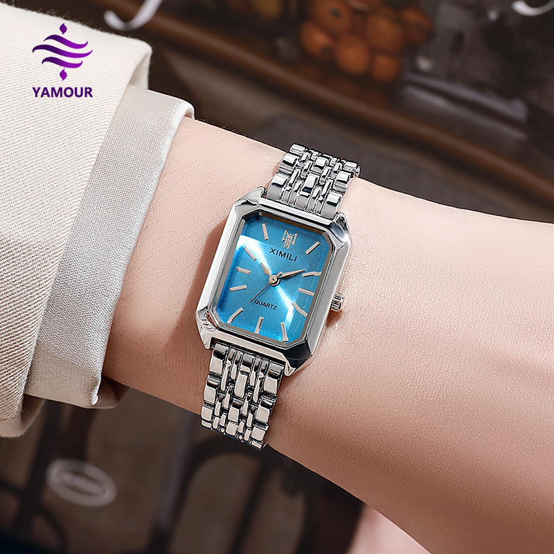 Ximili Women's Square Watches Stainless Steel Alloy Case Watch