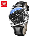 Men's Leather Chronograph Watch – Durable & Stylish