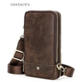 Men's Genuine Leather Crossbody Bag – Durable, Stylish & Portable