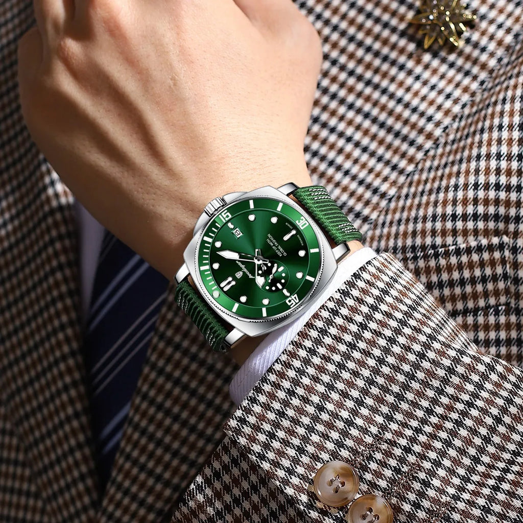 Poedagar 873 Luxury Mens Watch Daily Wear Rotating Bezel Quartz Wristwatch Waterproof Luminous Reloj Hombre Quartz Watch for Men