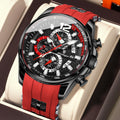 Poedagar 898 Men's Chronograph Watch Sports Silicone Band Quartz Watch Montre Luminous Waterproof Wristwatch for Men Reloj