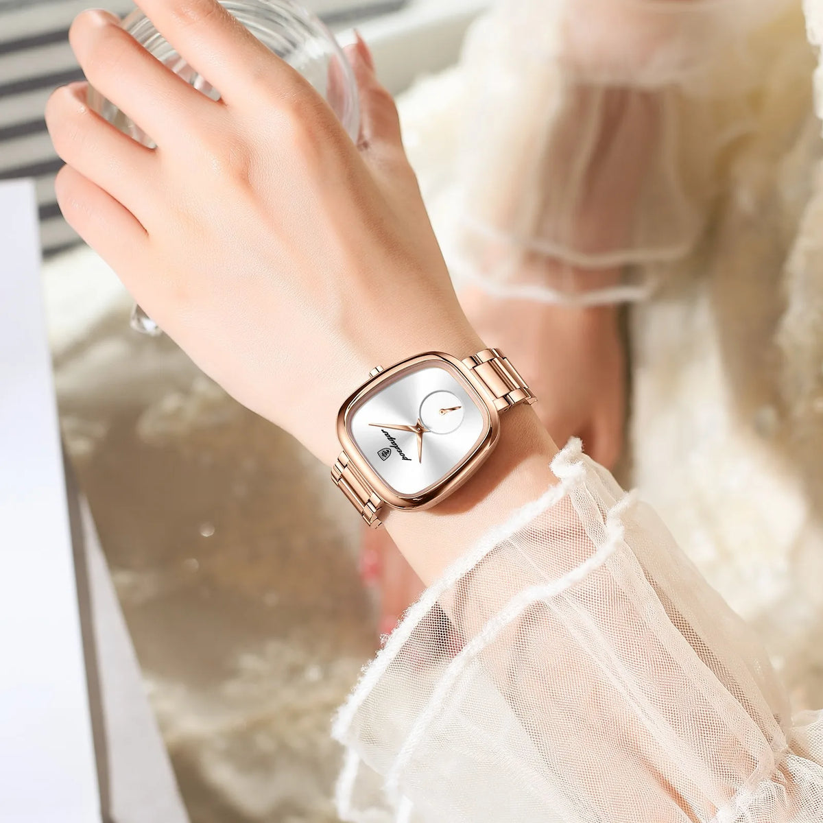Poedagar 783 Women Dress Watch Luxury Waterproof High Quality Stainless Steel Elegant Ladies Quartz Watch Montre Femme Wholesale