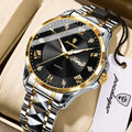 Poedagar 883 Luxury Men's Watch High Quality Two-Tone Luminous Quartz Watches Montre Waterproof Stainless Steel Watch for Men